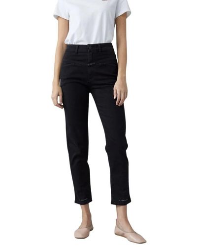 Closed Cropped Pants - Black
