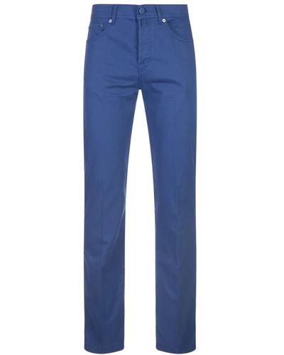 Kiton Slim-Fit Trousers - Blue