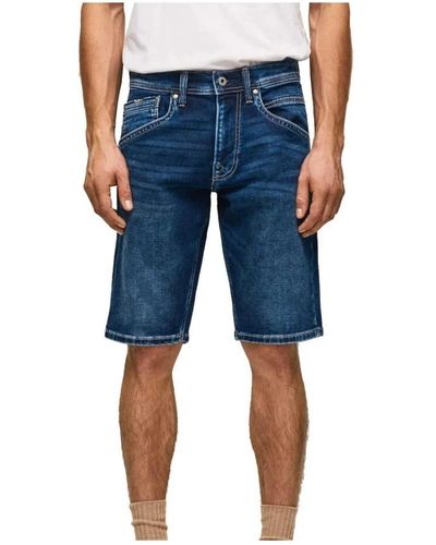 Pepe Jeans Denim Shorts - Blau