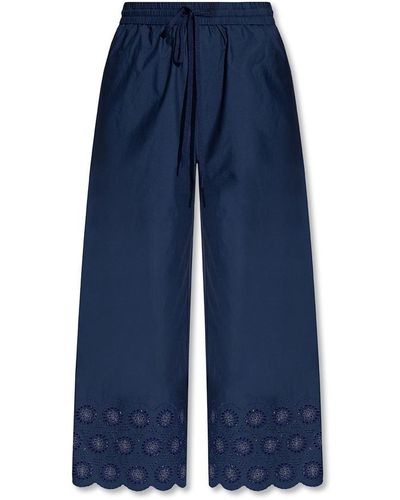 See By Chloé Culottes with broderie anglaise - Azul