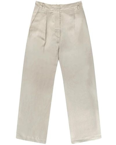 Munthe Straight Trousers - Grey