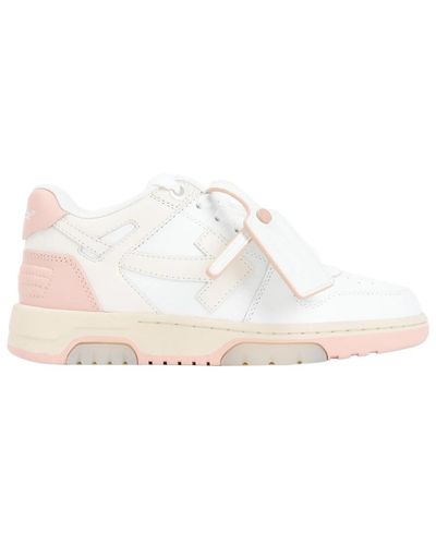 Off-White c/o Virgil Abloh Weiß rosa out of office sneakers off