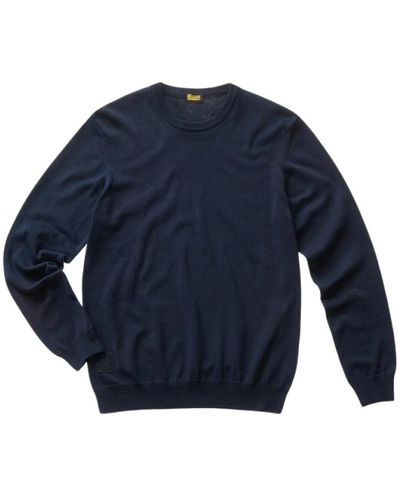 Blauer Round-neck knitwear - Blau
