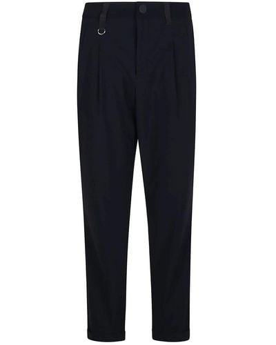 High Slim-Fit Trousers - Blue