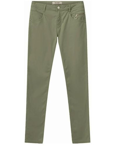 Mos Mosh Slim-Fit Trousers - Green