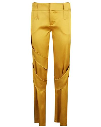 Blumarine Straight Trousers - Yellow