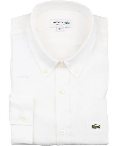Lacoste Formal Shirts - White