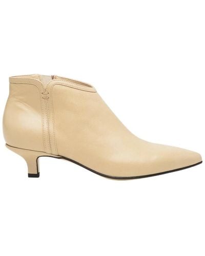 Pomme D'or Heeled Boots - Natural
