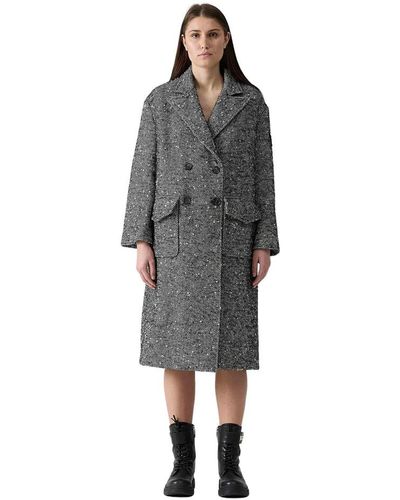 Ermanno Scervino Double-Breasted Coats - Grey