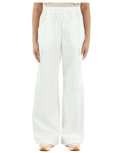 Replay Wide Trousers - White