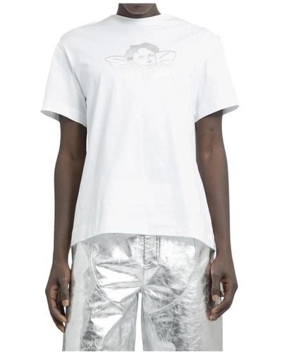 Simone Rocha T-shirt mit angel baby print - Weiß