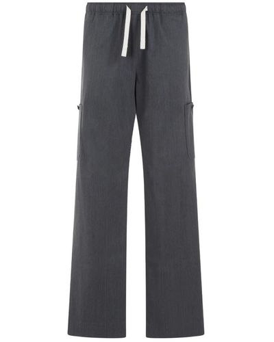 Palm Angels Wide Pants - Gray