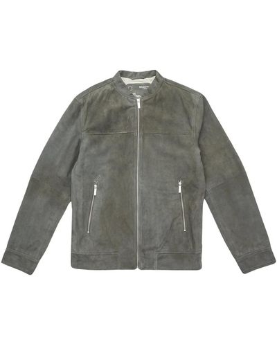SELECTED Leather Jackets - Gray