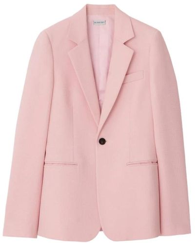 Burberry Stylische jacken für männer und frauen - Pink