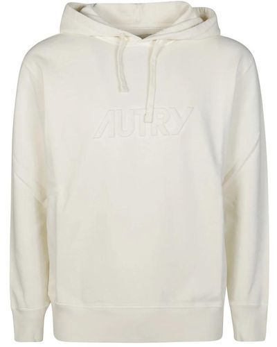 Autry Stylischer hoodie für täglichen komfort - Weiß