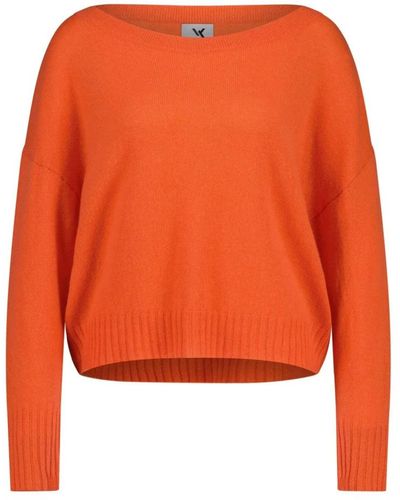 Van Kukil Round-Neck Knitwear - Orange
