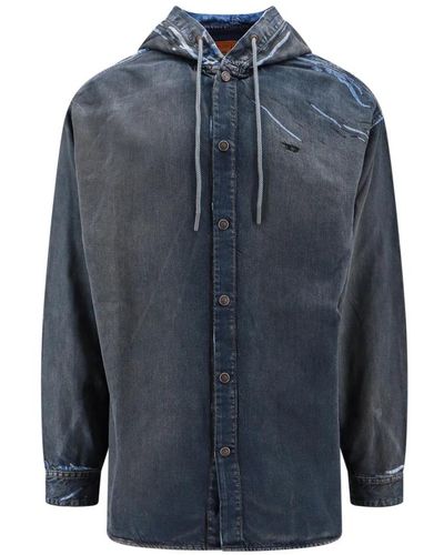 DIESEL Sweatshirts & hoodies > zip-throughs - Bleu