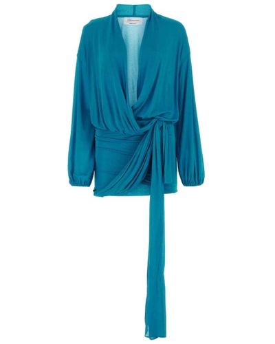 Blumarine Türkis mini kleid,stilvolle kleider - Blau