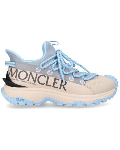 Moncler Low-top Sneakers Trailgrip Lite 2 Calfskin - Blue
