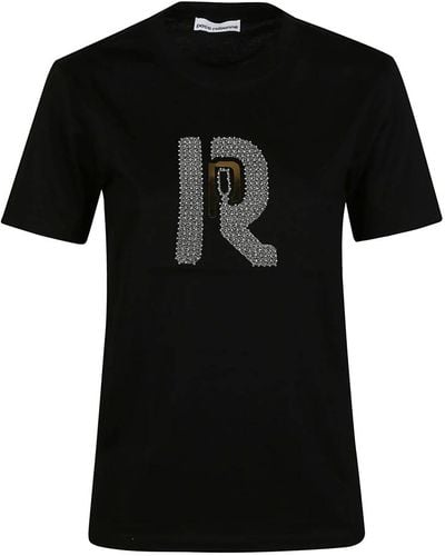 Rabanne Camiseta casual de algodón - Negro