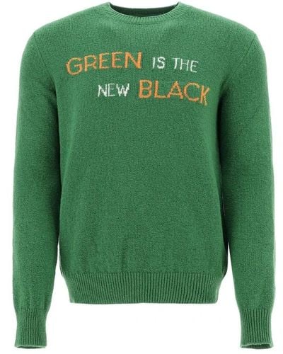 Herno Round-Neck Knitwear - Green