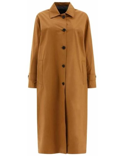Herno Single-Breasted Coats - Brown