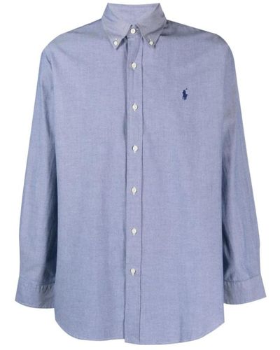Ralph Lauren Stretch Oxford Hemd - Blau