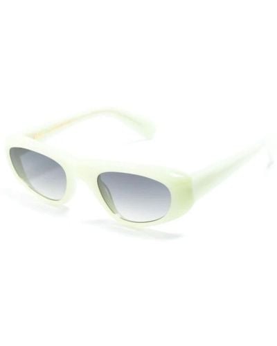 Kaleos Eyehunters Grüne sonnenbrille für den täglichen gebrauch - Weiß