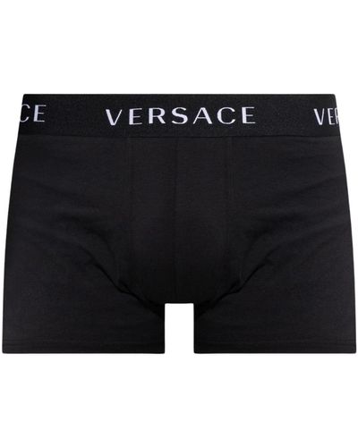Versace Boxer con logo - Nero