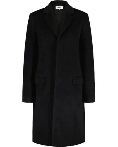 Maison Margiela Single-Breasted Coats - Black