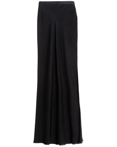 Ahlvar Gallery Hana long silk skirt - Negro