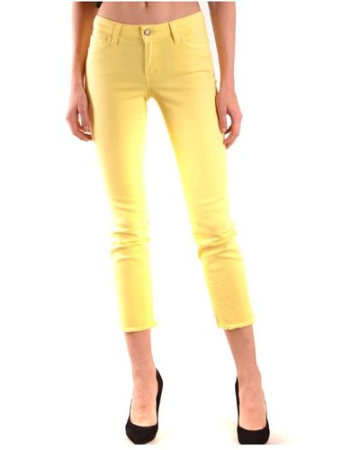 Roy Rogers Cropped Trousers - Yellow