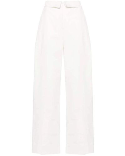 Alberta Ferretti Wide Pants - White