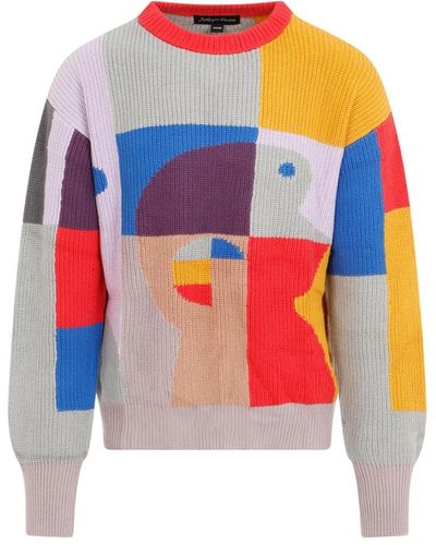 Kidsuper Bauhaus paint palette sweater - Mehrfarbig