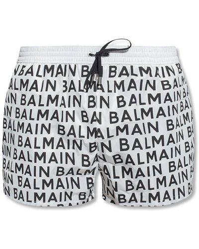 Balmain Swim shorts with logo - Nero