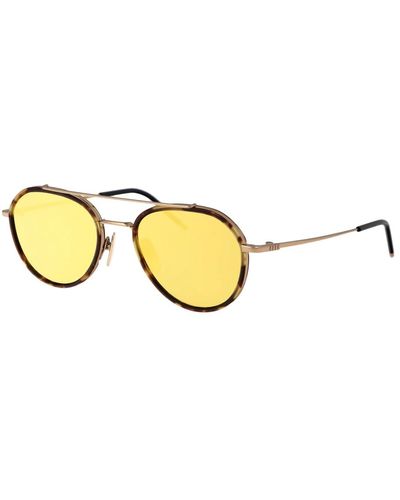 Thom Browne Stylische sonnenbrille mit einzigartigem design - Mettallic