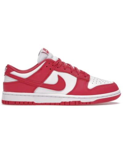 Nike "zapatillas dunk low gym red blancas" - Rojo