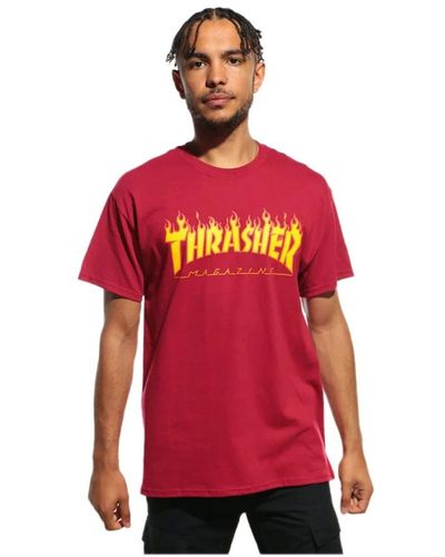 Thrasher T-shirts - Rouge