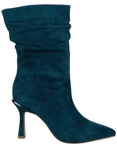Alma En Pena. Heeled Boots - Blue