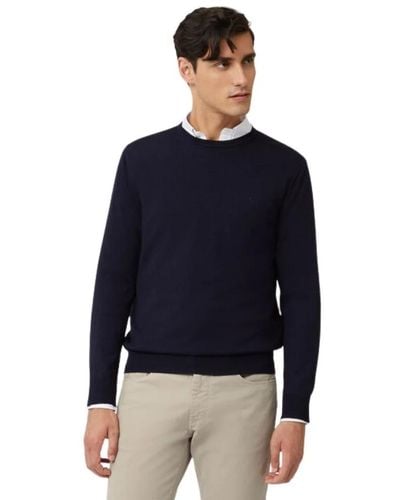 Harmont & Blaine Knitwear > round-neck knitwear - Bleu