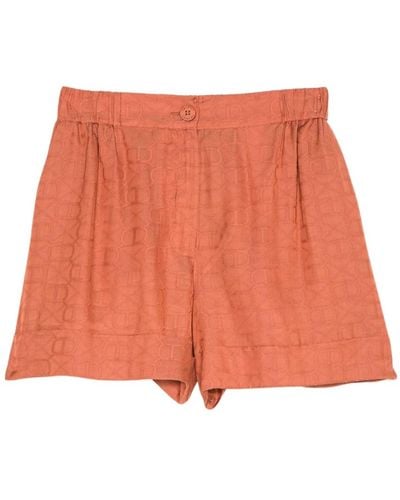 Twin Set Shorts con logo - Arancione