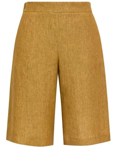 Maliparmi Pantalone délavé linen - Giallo