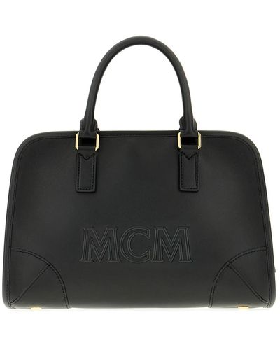 MCM Handtaschen,aren boston medium handtasche - Schwarz