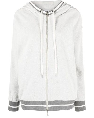 Eleventy Sweatshirts & hoodies > zip-throughs - Blanc