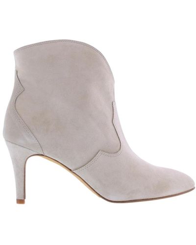 Toral Heeled Boots - Gray