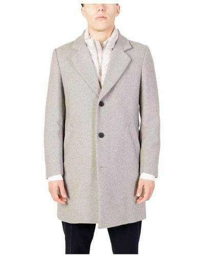 Antony Morato Coats > single-breasted coats - Gris