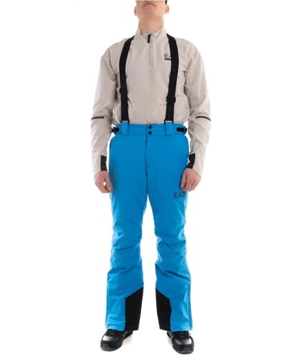 EA7 Pantalons de ski - Bleu