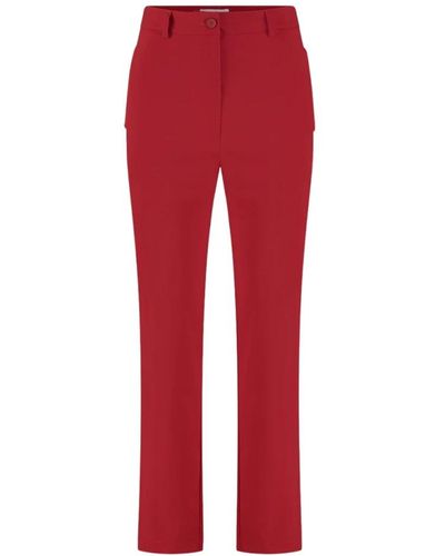 Jane Lushka Trousers > cropped trousers - Rouge
