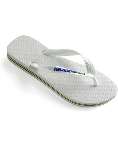 Havaianas Chanclas logo brasil - Blanco