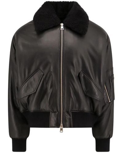 Ami Paris Jackets > faux fur & shearling jackets - Noir